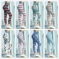 Simple Style Snowflake Spandex Polyester Ankle-length Leggings main image 2