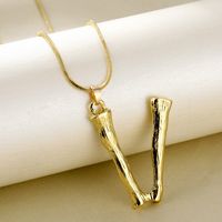 Fashion Letter Alloy Plating Women's Pendant Necklace sku image 20