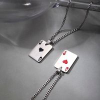 Hip-hop Poker Stainless Steel Plating Pendant Necklace 1 Piece main image 1