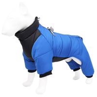 New Winter Solid Color Warm Windproof Dog Cotton Coat sku image 5