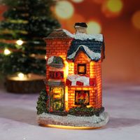 Christmas Cartoon Style Cute Christmas House Resin Indoor Festival Ornaments sku image 6