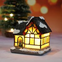 Christmas Cartoon Style Cute Christmas House Resin Indoor Festival Ornaments sku image 4
