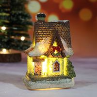 Christmas Cartoon Style Cute Christmas House Resin Indoor Festival Ornaments sku image 7