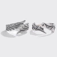 Fashion Wings Alloy Plating Couple Open Ring 1 Piece main image 1