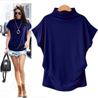Women's T-shirt Short Sleeve T-shirts Patchwork Dolman Sleeve Fashion Solid Color main image 2