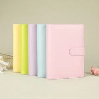 Creative Solid Color Macaron Student Stationery Loose-leaf Notebook main image 1