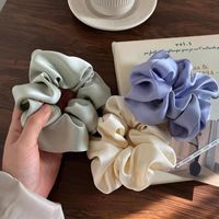 Fashion Solid Color Cloth Pleated Hair Tie 1 Piece main image 3