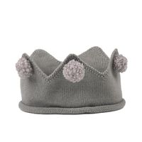 Niños Unisex Moda Corona Pompones Gorro De Lana sku image 3