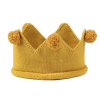 Niños Unisex Moda Corona Pompones Gorro De Lana sku image 1