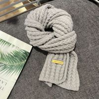 Women's Simple Style Solid Color Knit Winter Scarves sku image 7
