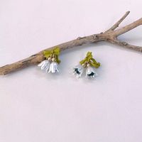 Simple Style Flower Sterling Silver Plating Earrings 1 Pair main image 4