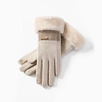 Women's Original Design Solid Color Cashmere Gloves 1 Pair main image 2