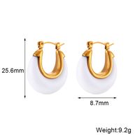 1 Pair Fashion Geometric Plating Stainless Steel Earrings main image 5