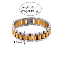 Mode Geometrisch Rostfreier Stahl Überzug Armbänder main image 4