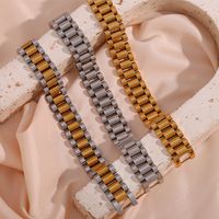 Mode Géométrique Acier Inoxydable Placage Bracelets main image 2