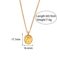 Fashion Moon Stainless Steel Plating Pendant Necklace main image 3