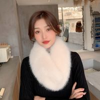 Women's Fashion Solid Color Artificial Wool Winter Scarves main image 3