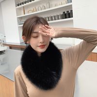 Women's Fashion Solid Color Artificial Wool Winter Scarves sku image 1