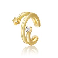 Wholesale Jewelry Fashion C Shape Metal Plating Ear Clips sku image 24