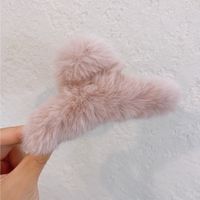 Fashion Solid Color Plush Hair Claws 1 Piece sku image 6
