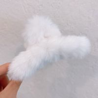 Fashion Solid Color Plush Hair Claws 1 Piece sku image 5