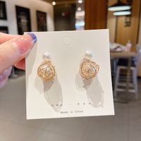 Fashion Heart Shape Alloy Plating Inlay Artificial Gemstones Women's Drop Earrings 1 Pair sku image 77