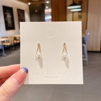 Fashion Heart Shape Alloy Plating Inlay Artificial Gemstones Women's Drop Earrings 1 Pair sku image 10