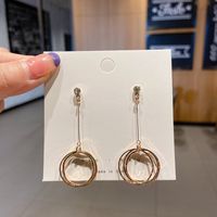 Fashion Heart Shape Alloy Plating Inlay Artificial Gemstones Women's Drop Earrings 1 Pair sku image 137