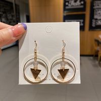 Fashion Heart Shape Alloy Plating Inlay Artificial Gemstones Women's Drop Earrings 1 Pair sku image 122