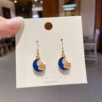 Fashion Heart Shape Alloy Plating Inlay Artificial Gemstones Women's Drop Earrings 1 Pair sku image 34