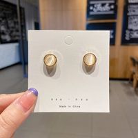 Fashion Heart Shape Alloy Plating Inlay Artificial Gemstones Women's Drop Earrings 1 Pair sku image 13