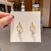 Fashion Heart Shape Alloy Plating Inlay Artificial Gemstones Women's Drop Earrings 1 Pair sku image 62