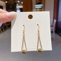 Fashion Heart Shape Alloy Plating Inlay Artificial Gemstones Women's Drop Earrings 1 Pair sku image 95