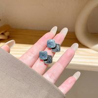 Fashion Heart Shape Alloy Plating Inlay Artificial Gemstones Women's Drop Earrings 1 Pair sku image 77