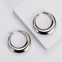 Simple Style Geometric Plating Stainless Steel No Inlaid 18K Gold Plated Earrings sku image 2