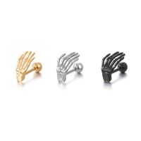 Punk Hand Stainless Steel Plating Ear Studs 1 Piece main image 8