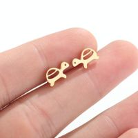 Fashion Tortoise Stainless Steel Plating Ear Studs 1 Pair main image 1