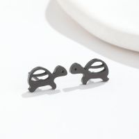 Fashion Tortoise Stainless Steel Plating Ear Studs 1 Pair main image 4