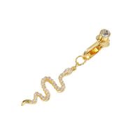 Fashion Snake Copper Plating Inlay Zircon Belly Ring 1 Piece main image 5