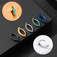 Simple Style Solid Color Stainless Steel Plating Belly Ring 1 Piece main image 1
