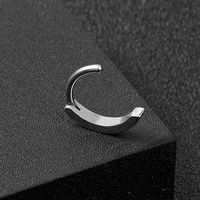 Simple Style Solid Color Stainless Steel Plating Belly Ring 1 Piece main image 5