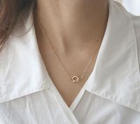 Simple Style Knot Titanium Steel Gold Plated Pendant Necklace 1 Piece main image 5