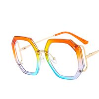Fashion Solid Color Ac Polygon Full Frame Optical Glasses main image 3