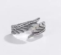 Fashion Wings Alloy Plating Couple Open Ring 1 Piece main image 2