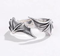 Fashion Wings Alloy Plating Couple Open Ring 1 Piece main image 3