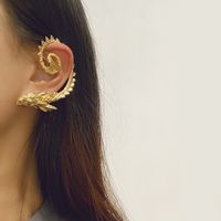 Fashion Snake Dragon Alloy Plating Women's Earrings Ear Hook 1 Piece 1 Pair sku image 2