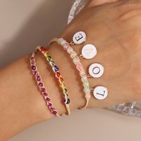 Vacaciones Letra Con Cuentas Sorbete Mujeres Pulsera 1 Juego main image 7