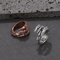 Retro Geometric Alloy Plating Unisex Open Ring main image 4