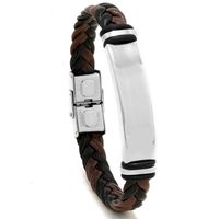 Fashion Twist Pu Leather Men's Bracelets sku image 6