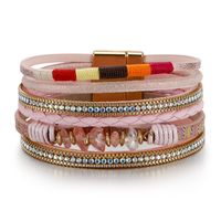 Bohemian Geometric Pu Leather Braid Women's Bracelets sku image 5